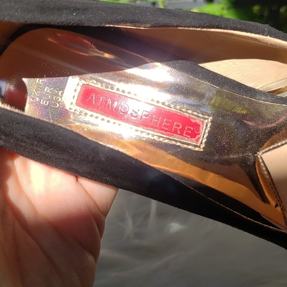 Atmosphere Black suede heels 8 - Picture 7 of 10